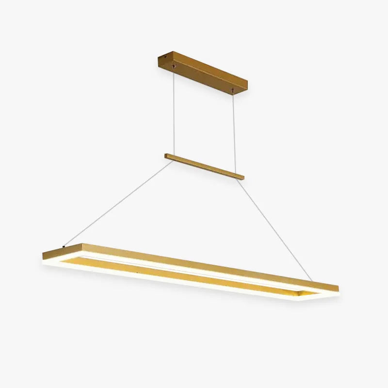Ambient Glow Modern Rectangular Pendant Light