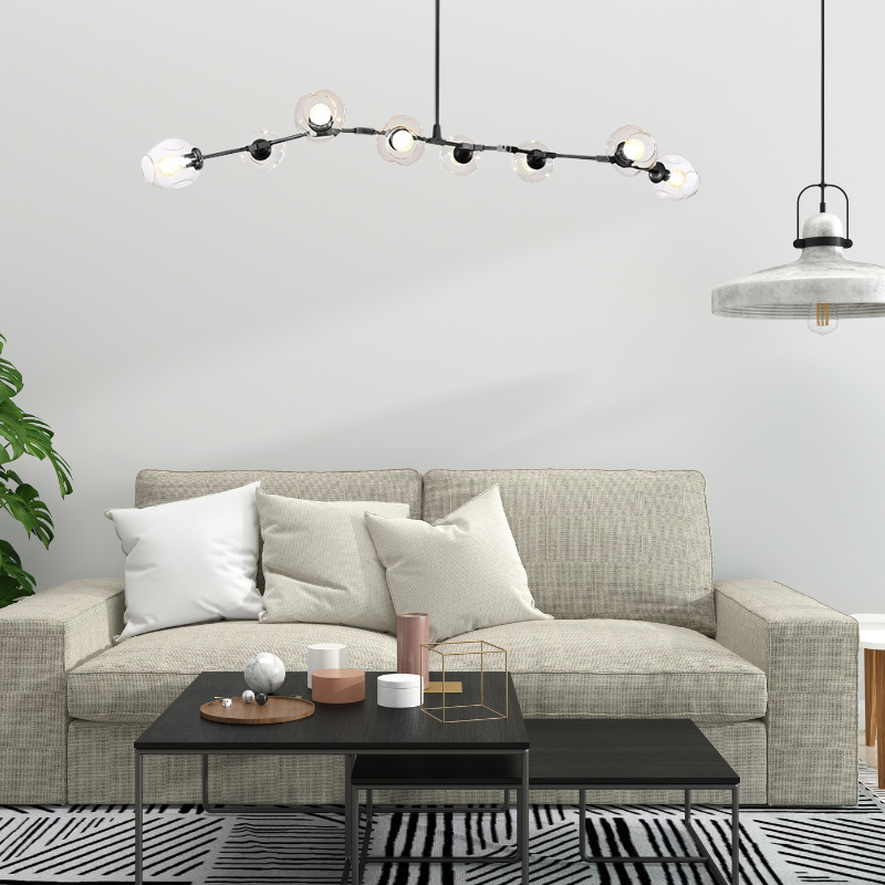 Clear Bubble Nordic Glass Pendant Light