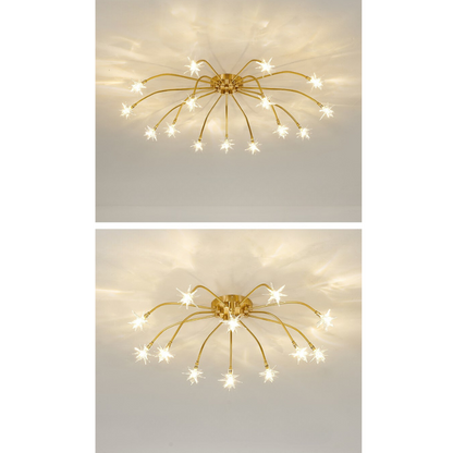 Flush Mount Ceiling Light Aurora Starry Art Deco