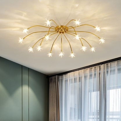 Flush Mount Ceiling Light Aurora Starry Art Deco