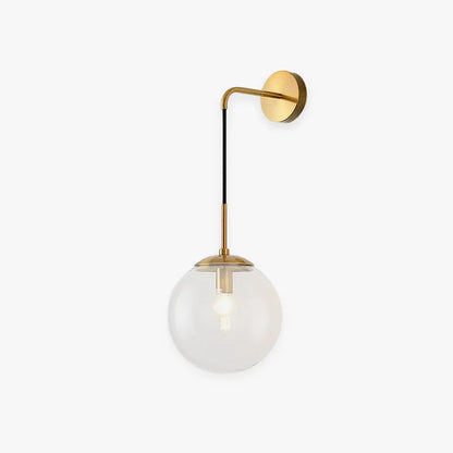 Single Head Nordic Glass Ball LED Wall Reading Lamp