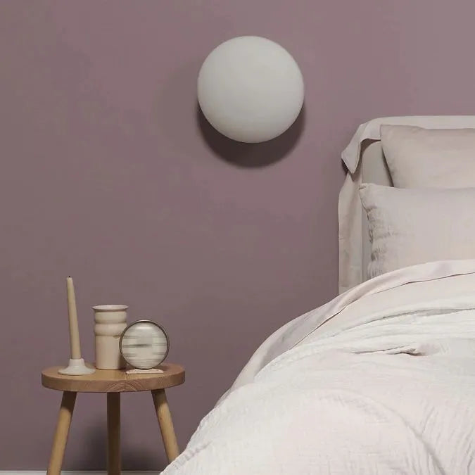 Warm White Glass Metal Dimmable LED Globe Shape Vanity Wall Light