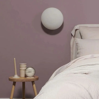 Warm White Glass Metal Dimmable LED Globe Shape Vanity Wall Light