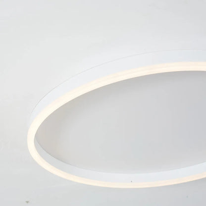 Black Gold Or White Sleek Circular Flush Mount Ceiling Light