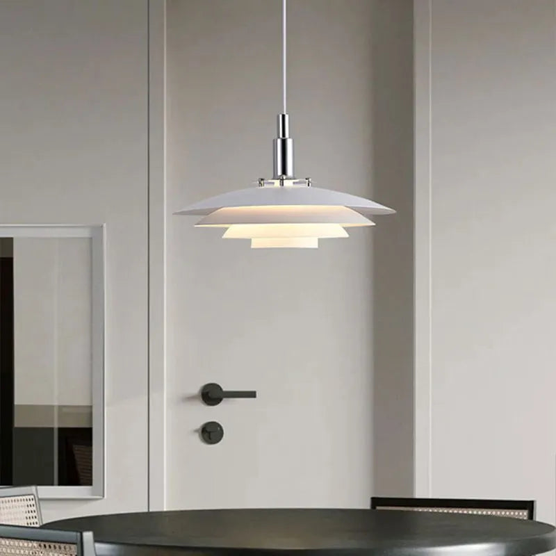 Ambient Dining Disc Shaped Metal Pendant Light
