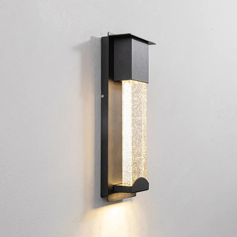 Outdoor Waterproof Wall Light With Sensor Crystal Bubble