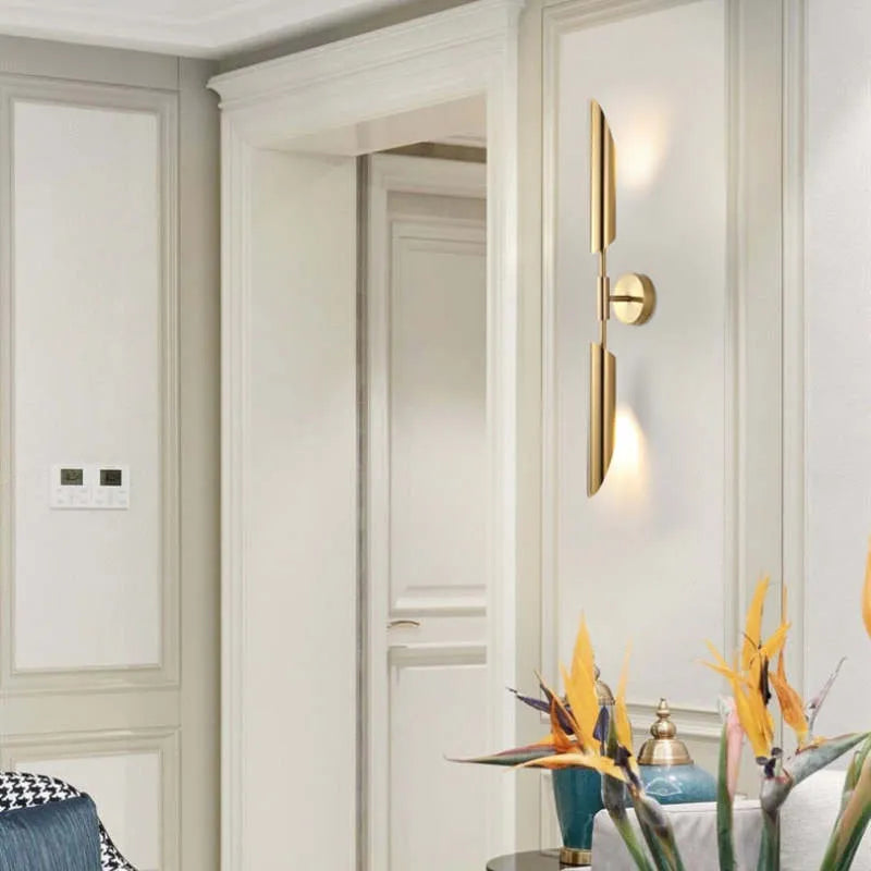 Golden Scabbard Wall Light Luxe Double Head