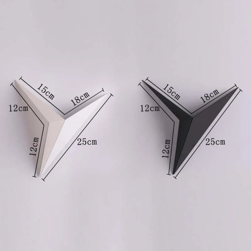 Modern Lighting For Bedroom Triangular Metal LED Wall Lamp