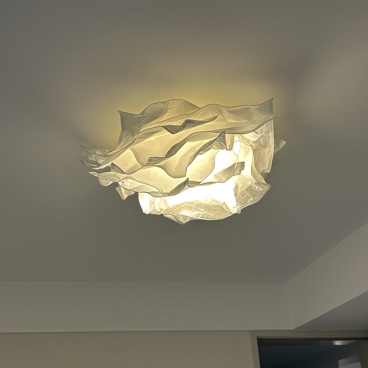 Flush Mount Floral Ceiling Paper Light For Bedroom And Study