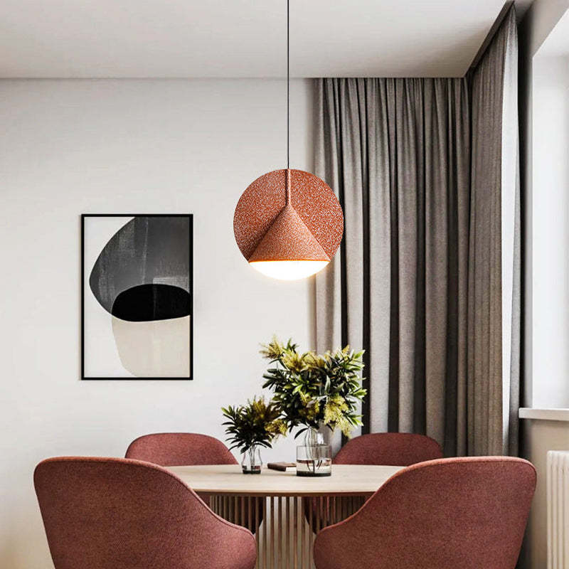 Pendant Light With Even Illumination Terrazzo Resin