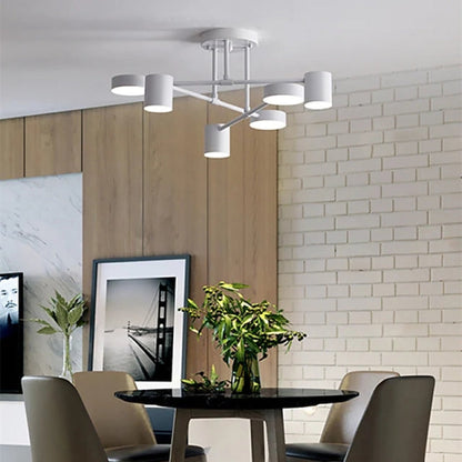 Three Colour Temperatures Six Head LED Flush Ceiling Light