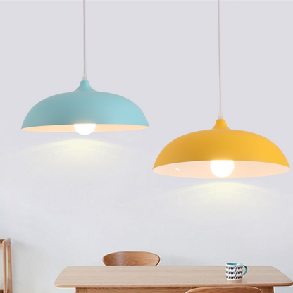 Modern Dining Colorful Dome Pendant Light