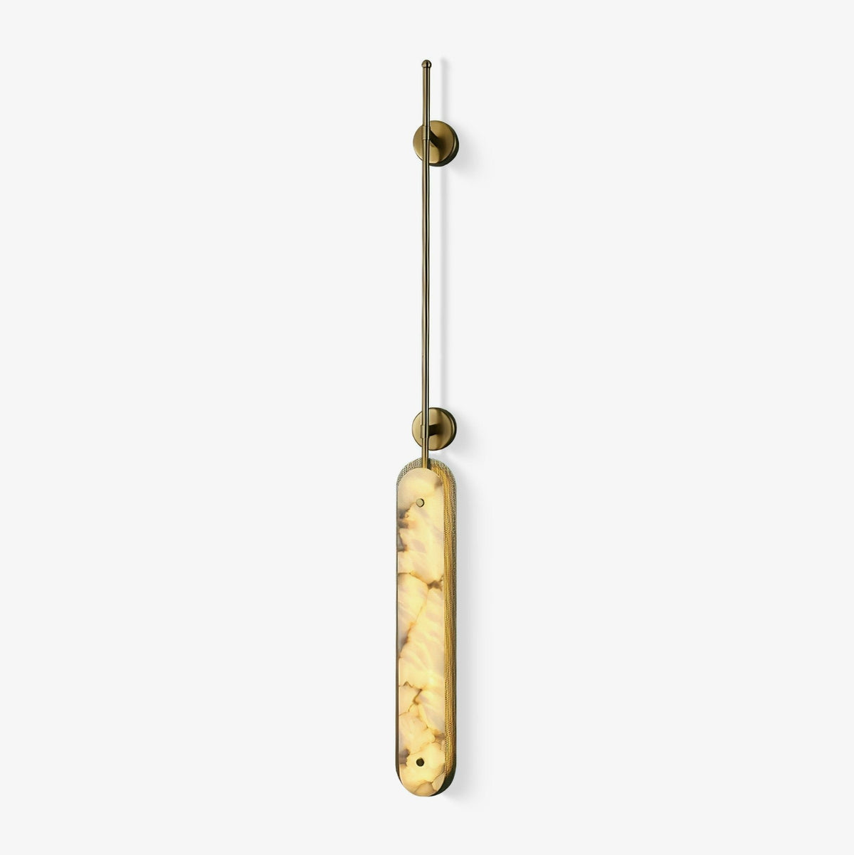 Warm Ambience Vertical Alabaster Pendant Light