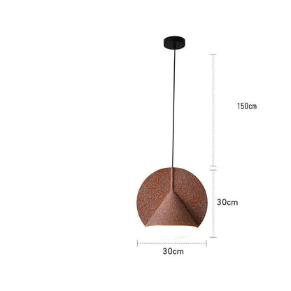 Pendant Light With Even Illumination Terrazzo Resin