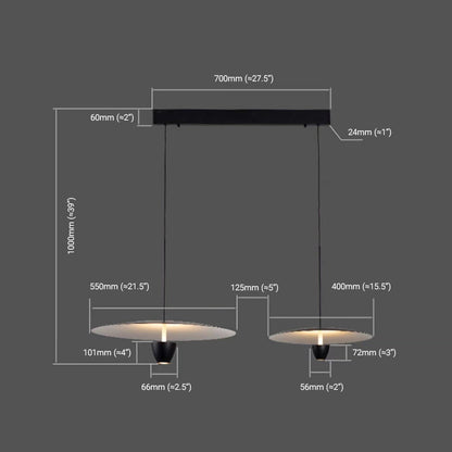 Black Nordic Cluster Pendant Light featuring Warm Glow