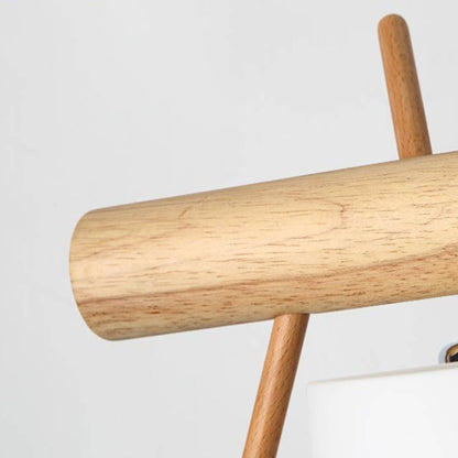 Dual Heads Wooden Bird Pendant Light With Soft Glow