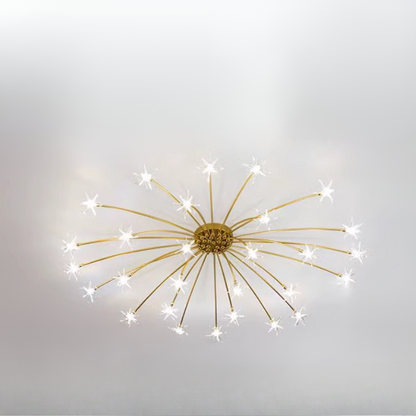 Flush Mount Ceiling Light Aurora Starry Art Deco