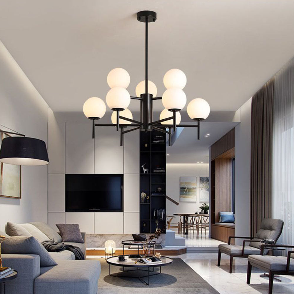 Pendant Glass Globe Light Elegant With Warm Glow