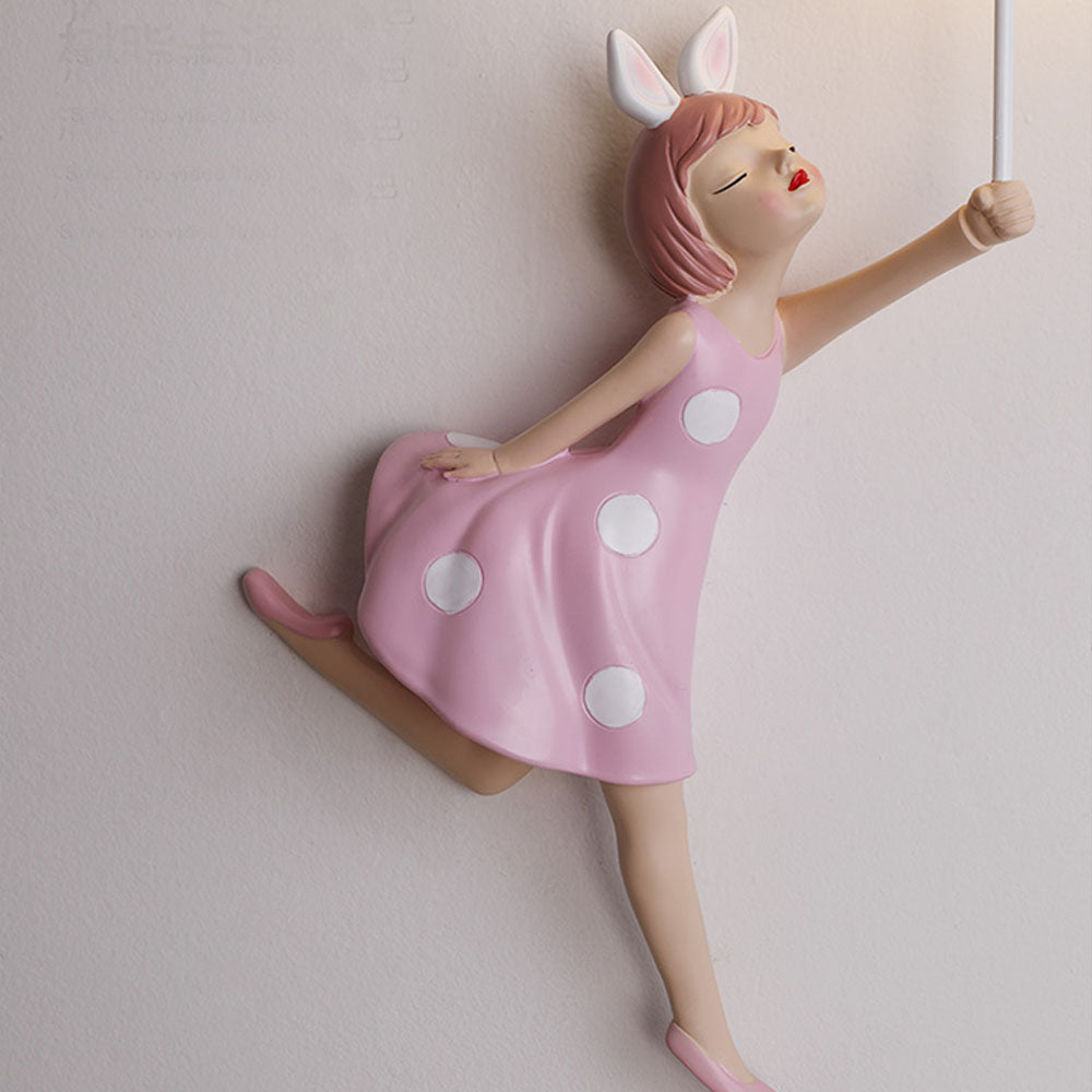 Balloon Wall Lamp For Kids Room In Blush Pink