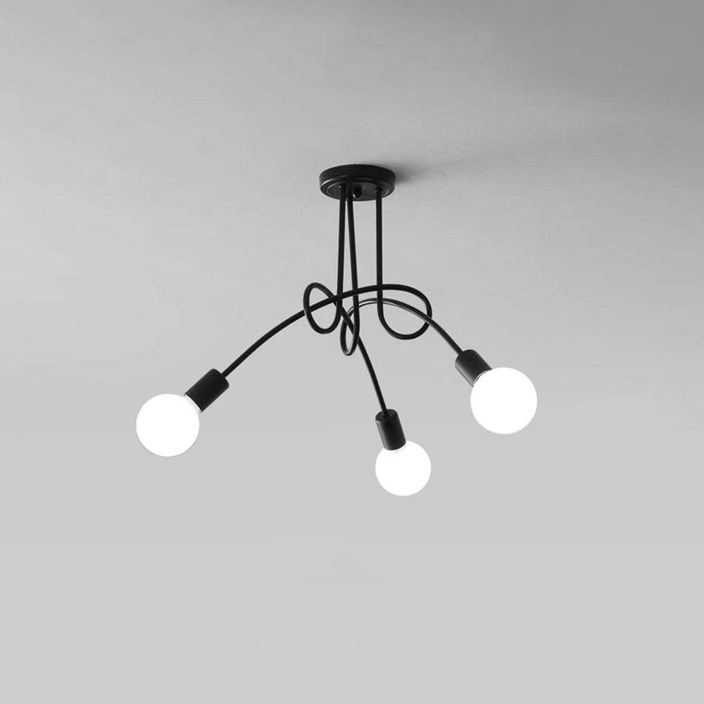 Metal Linear NovaLine Ceiling Curve Light For Living And Dining Rooms