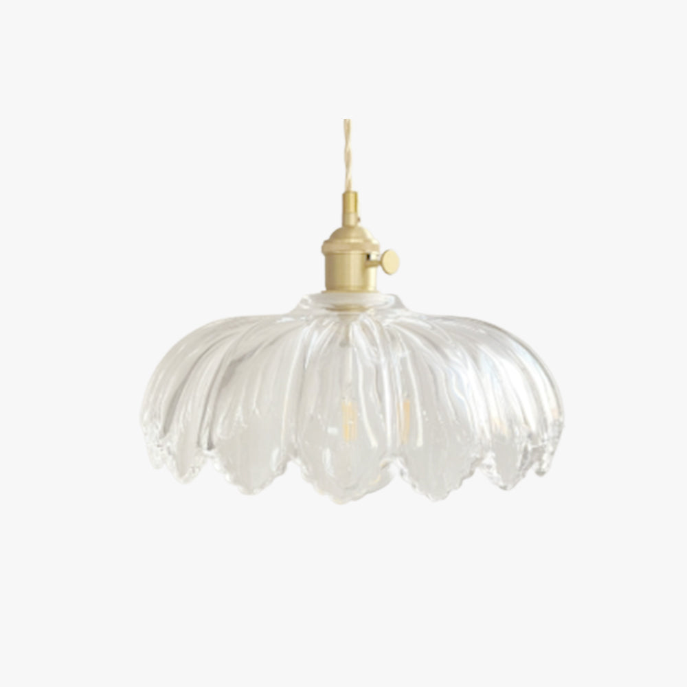 Timeless Elegance Art Deco Brass Glass Pendant Light