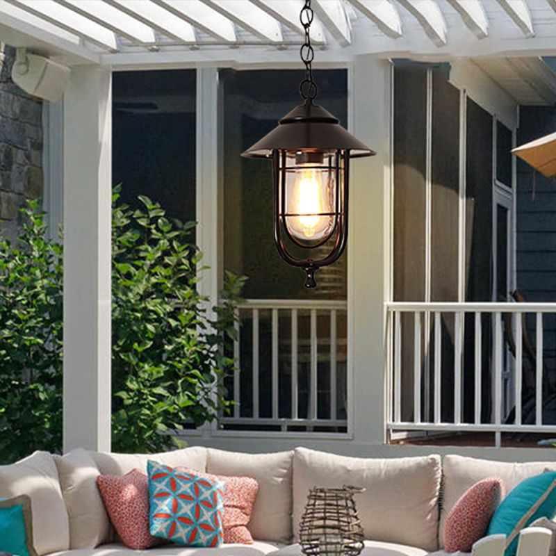 Pendant Light Metal Bronze Black Durable With Warm Glow