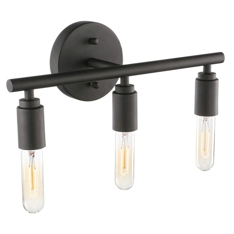Bathroom Dimmable IP44 Black Modern Glass Wall Light