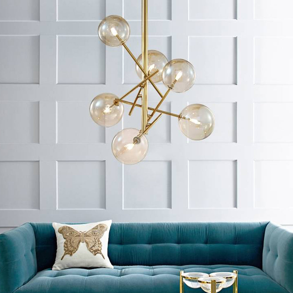 Dining Room Ambient Glow Bubble Branch Glass Pendant Light