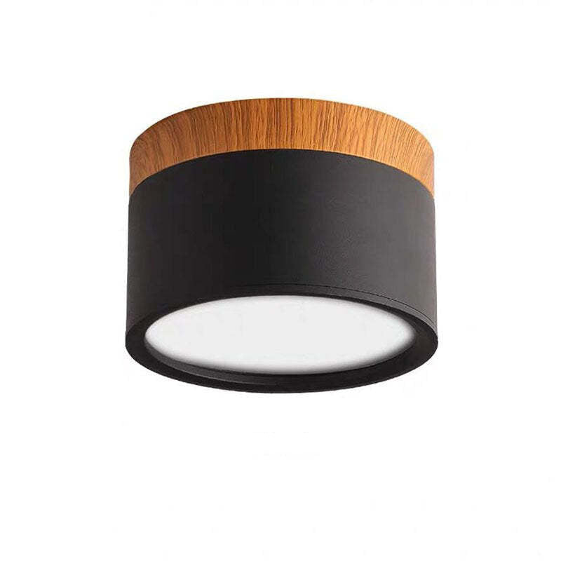 Metal Cylindrical Contemporary Flush Mount Ceiling Light Colours