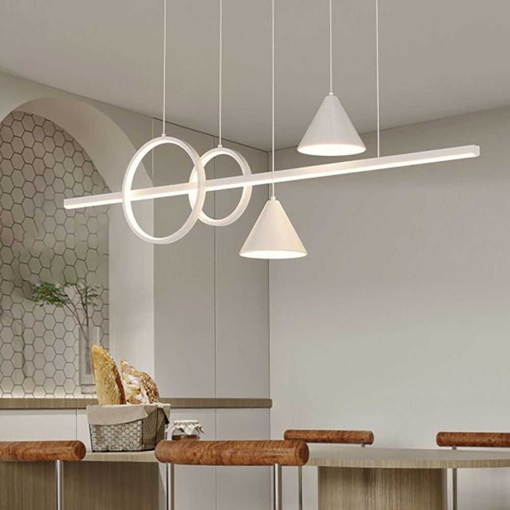 Modern Ambience Geometric Linear Pendant Light
