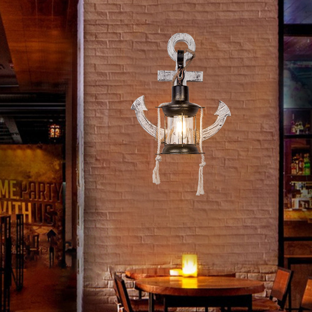 Wood And Metal Wall Sconce Heritage Lantern