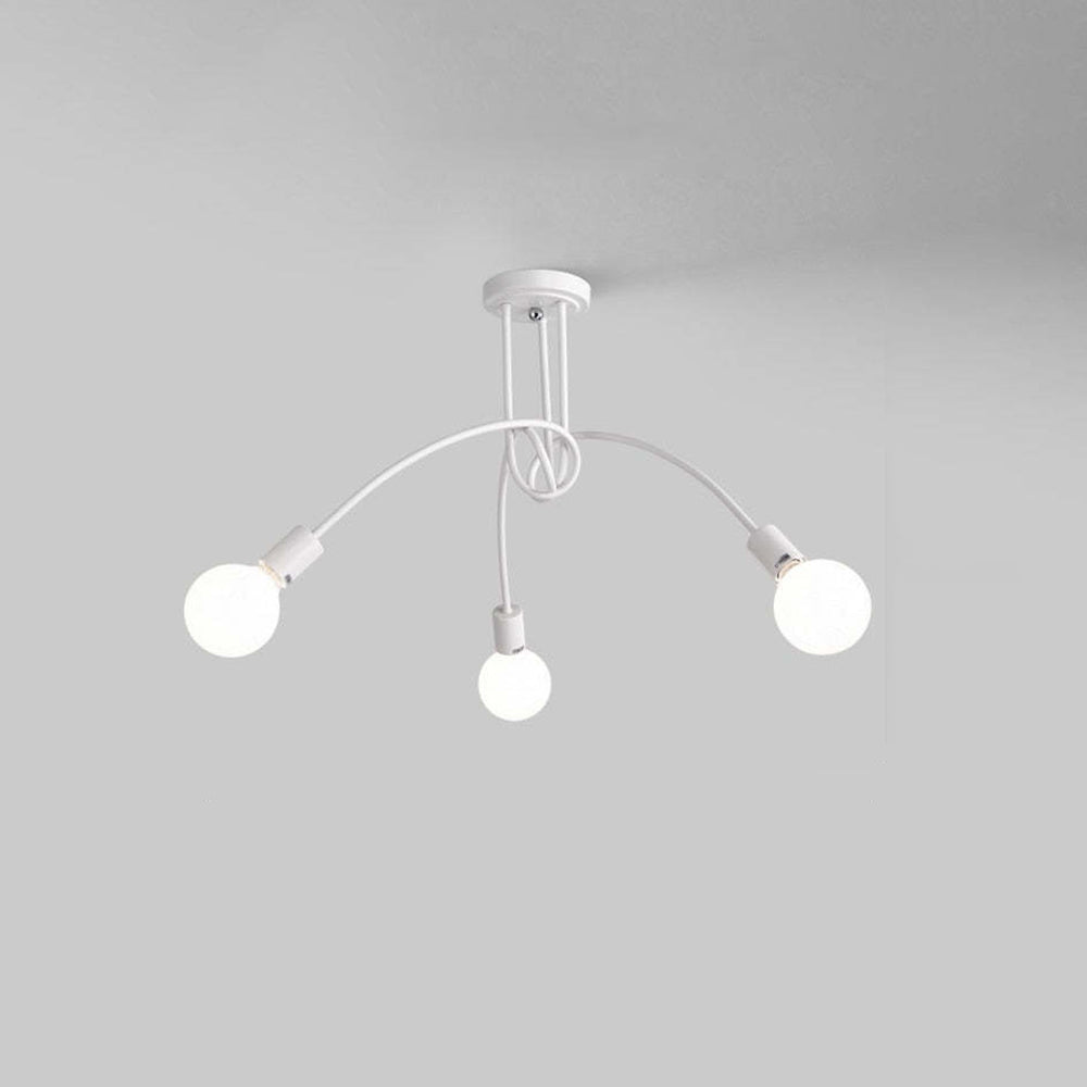 Metal Linear NovaLine Ceiling Curve Light For Living And Dining Rooms
