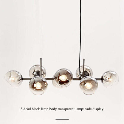 Pendant Light with Glass Globe for Ambient Living Room Ambiance