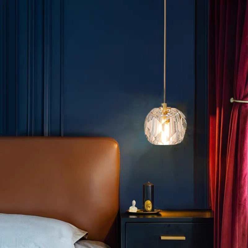 Waterproof and Drop-Proof Golden Diamond Pendant Light