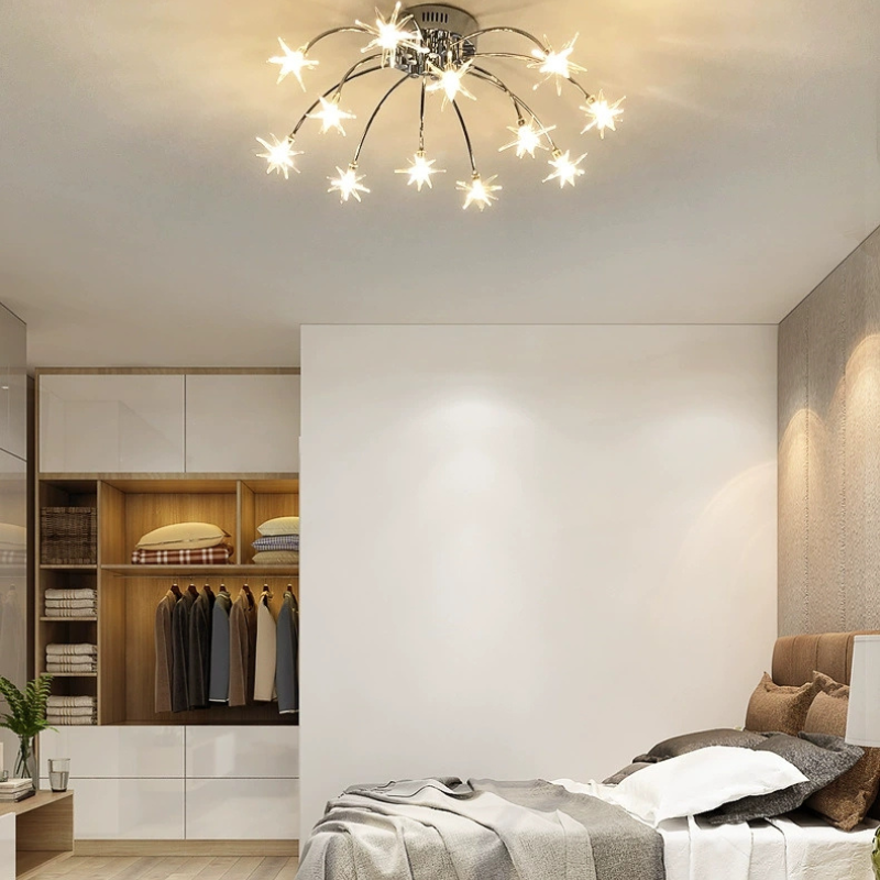 Flush Mount Ceiling Light Aurora Starry Art Deco