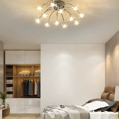 Flush Mount Ceiling Light Aurora Starry Art Deco