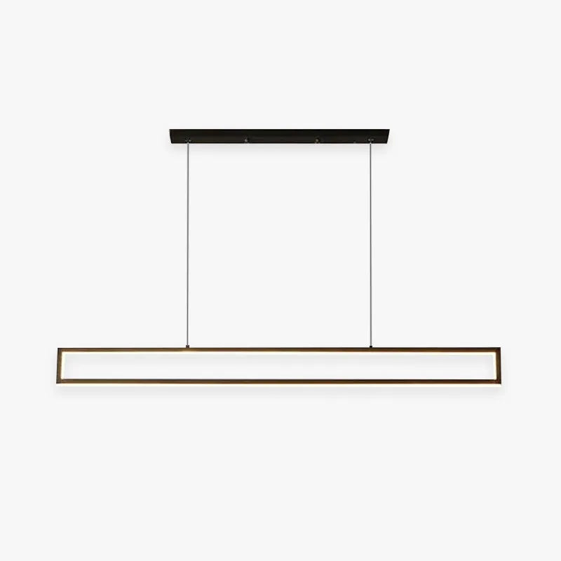Black Metal Vertical Pendant Light Durable