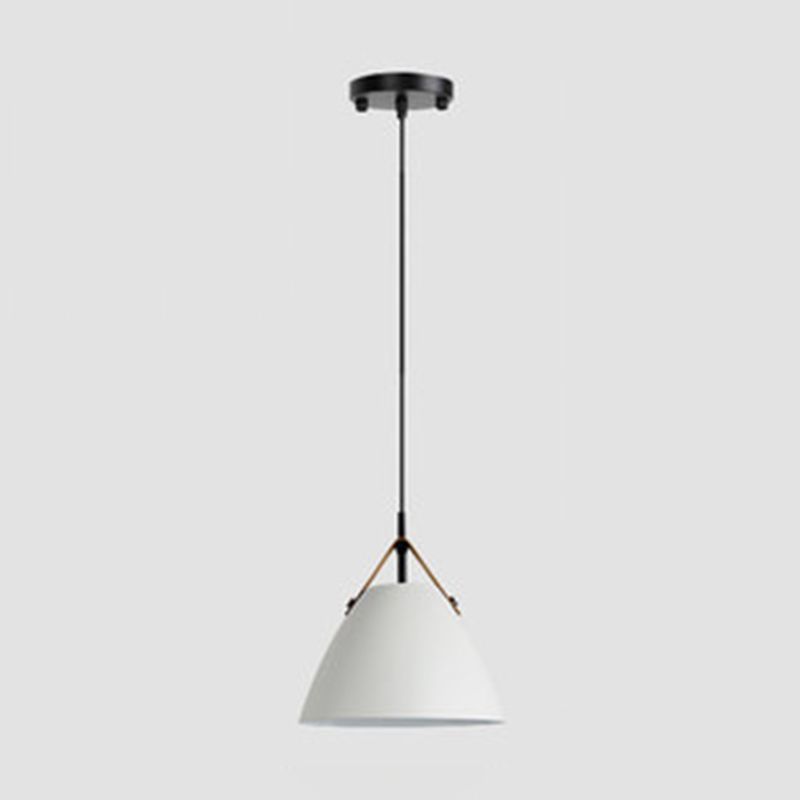 Black White Dimmable Metal Pendant Shaped Frisbee Light