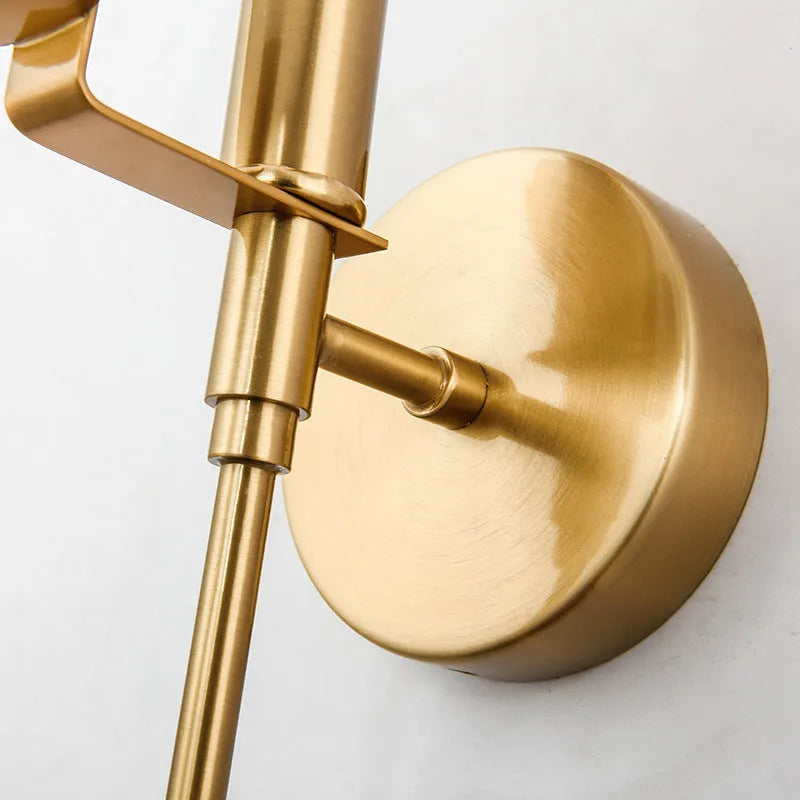 Dolomite Shade Wall Lamp With LED Gold Ball