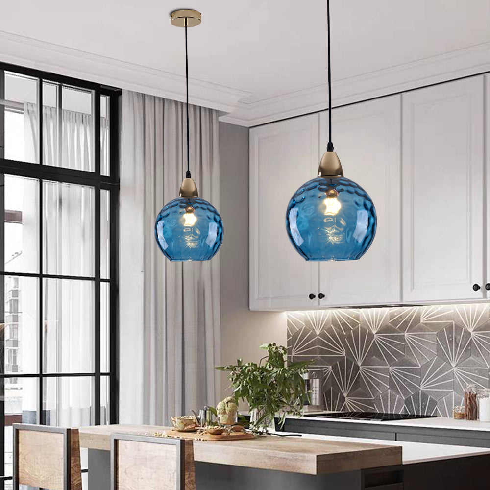 Water Ripple Effect Glass Pendant Light