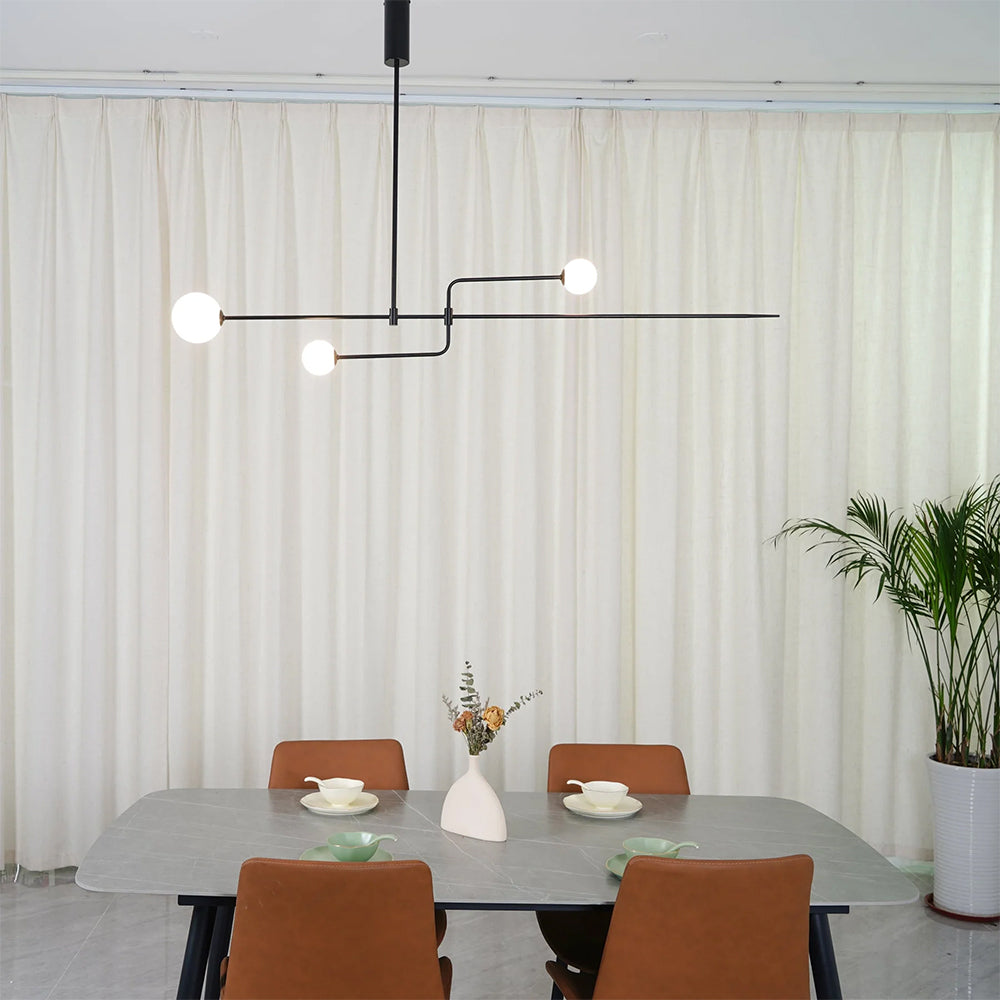 Black Modern Ambience Arisha Linear Pendant Light