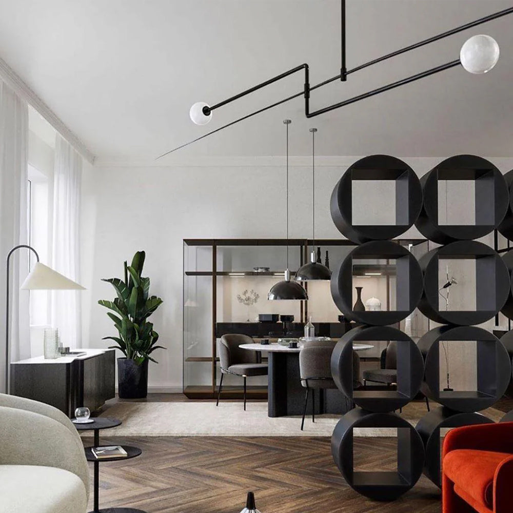 Black Modern Ambience Arisha Linear Pendant Light