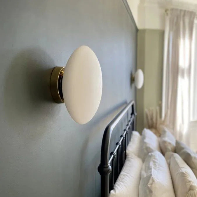 Warm White Glass Metal Dimmable LED Globe Shape Vanity Wall Light