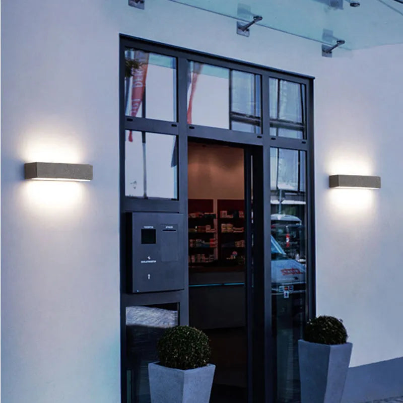 Outdoor Monochrome Led Wall Light For Exterior Use