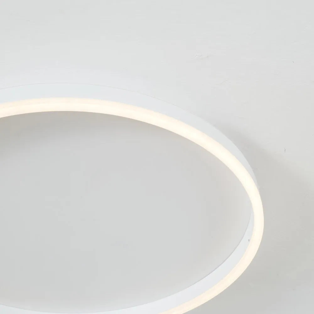 Black Gold Or White Sleek Circular Flush Mount Ceiling Light