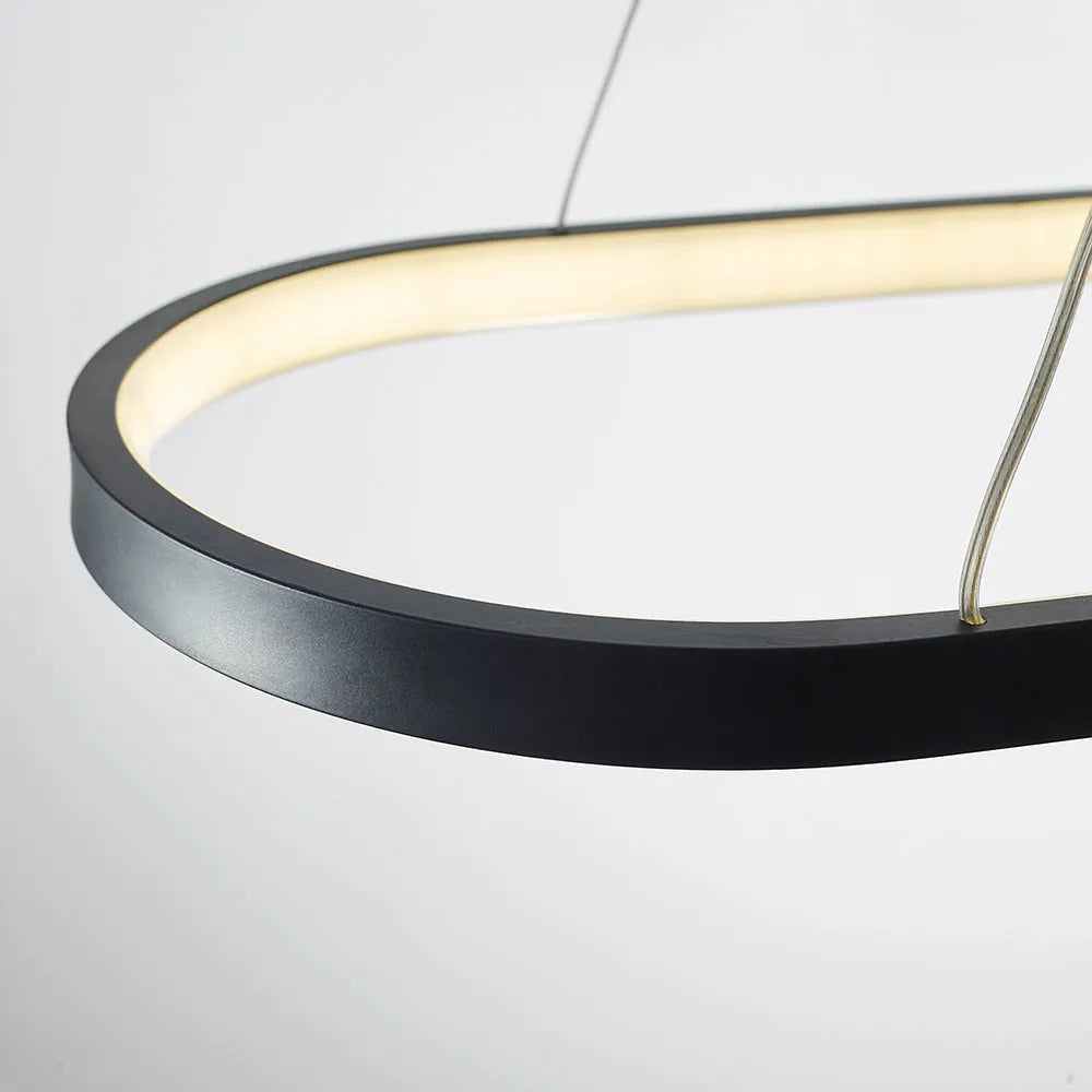 Minimalist Oval Pendant Light Featuring Warm Glow