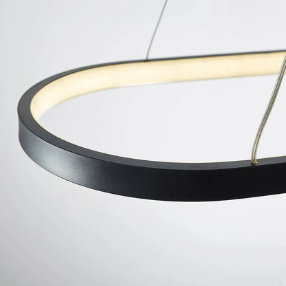 Minimalist Oval Pendant Light Featuring Warm Glow