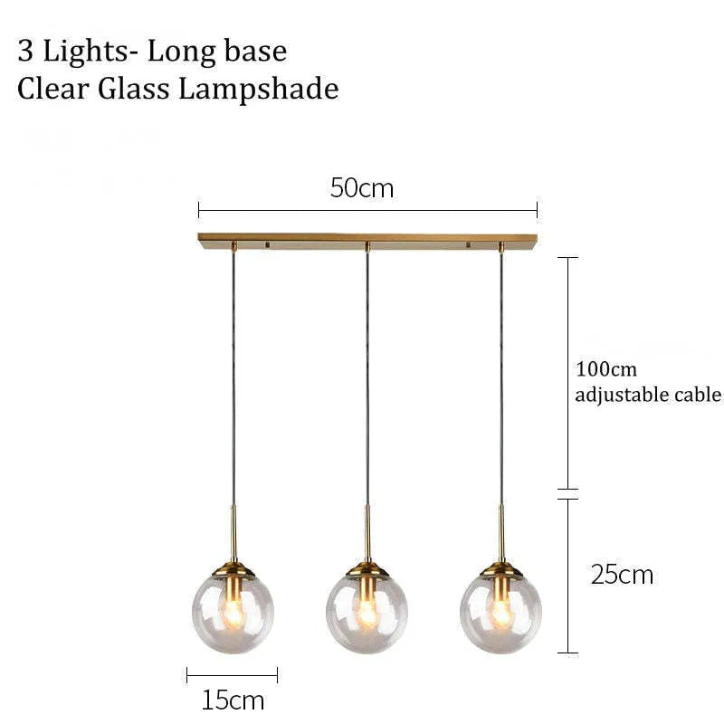 Smoke Amber Elegant Ambience Art Glass Bubble Pendant Light