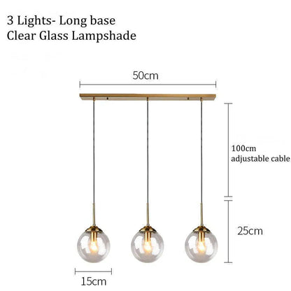 Smoke Amber Elegant Ambience Art Glass Bubble Pendant Light