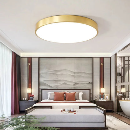Gold Round Nordic Inspired LED Ceiling Light